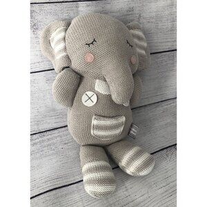 Living Textiles Grey Theodore Elephant Plush (Knit)